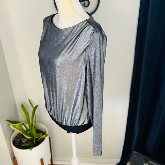 4TH & RECKLESS Liberty Metallic Bodysuit Color: Metallic  Size: XL (12/14) NEW W - Picture 2 of 16
